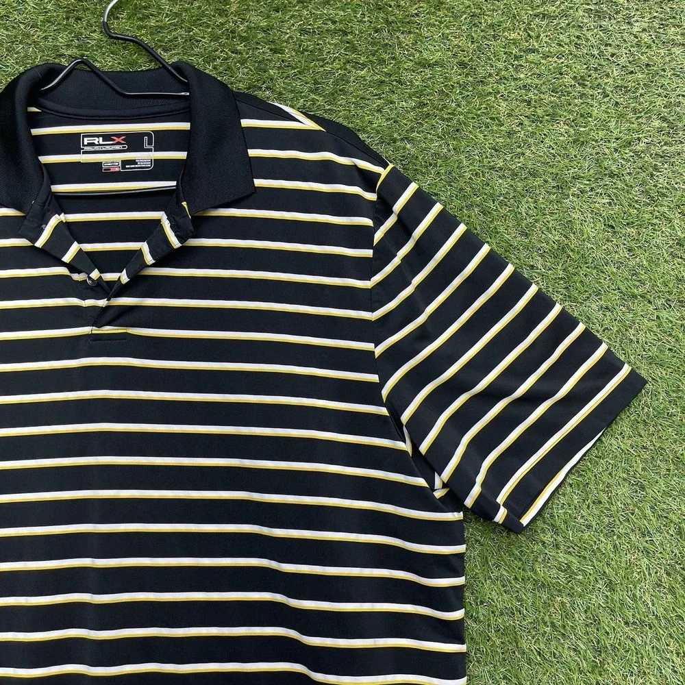 RLX Ralph Lauren Golf Polo Shirt Mens Large Athletic Sportswear Performance y2k